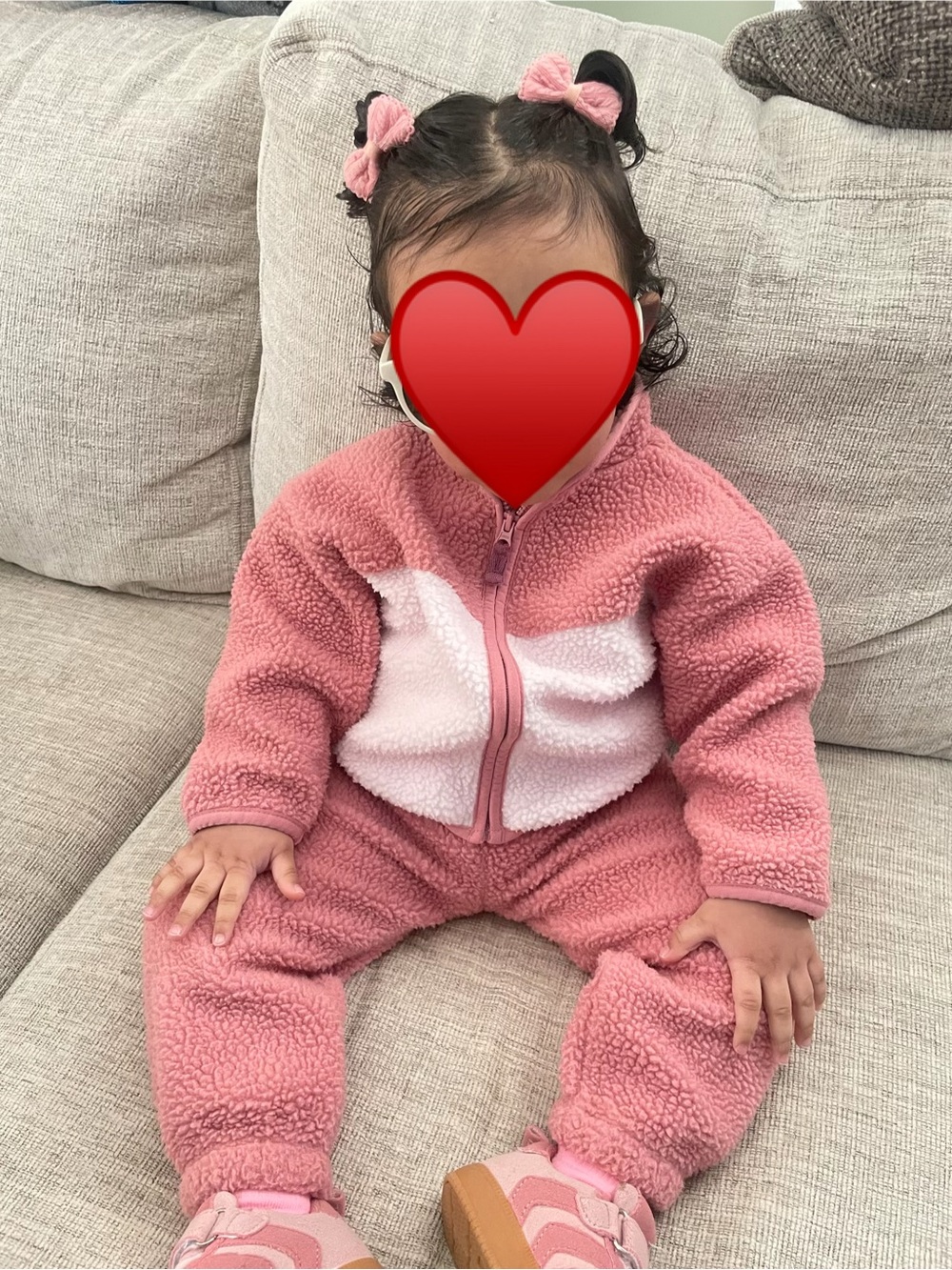 2 Carter’s fleece matching outfits 18 months
